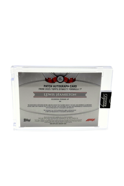 2025 Topps Dynasty Lewis Hamilton Patch Auto #2/5