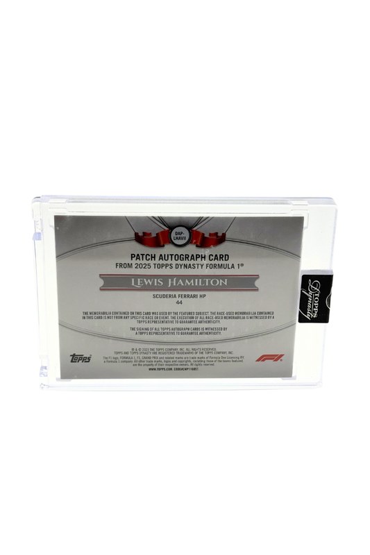 2025 Topps Dynasty Lewis Hamilton Patch Auto #2/5