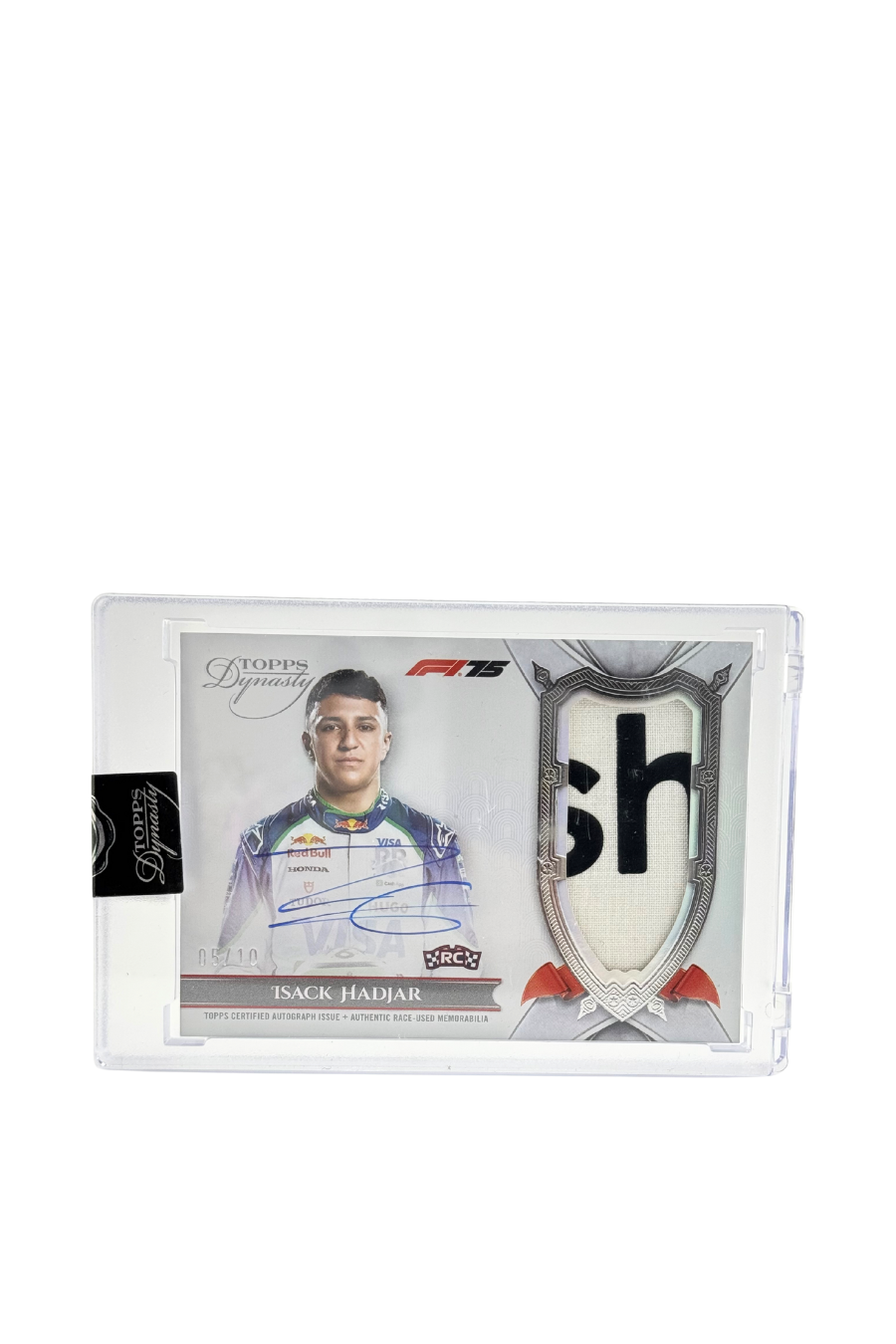 2025 Topps Dynasty Isack Hadjar Rookie Patch Auto #5/10