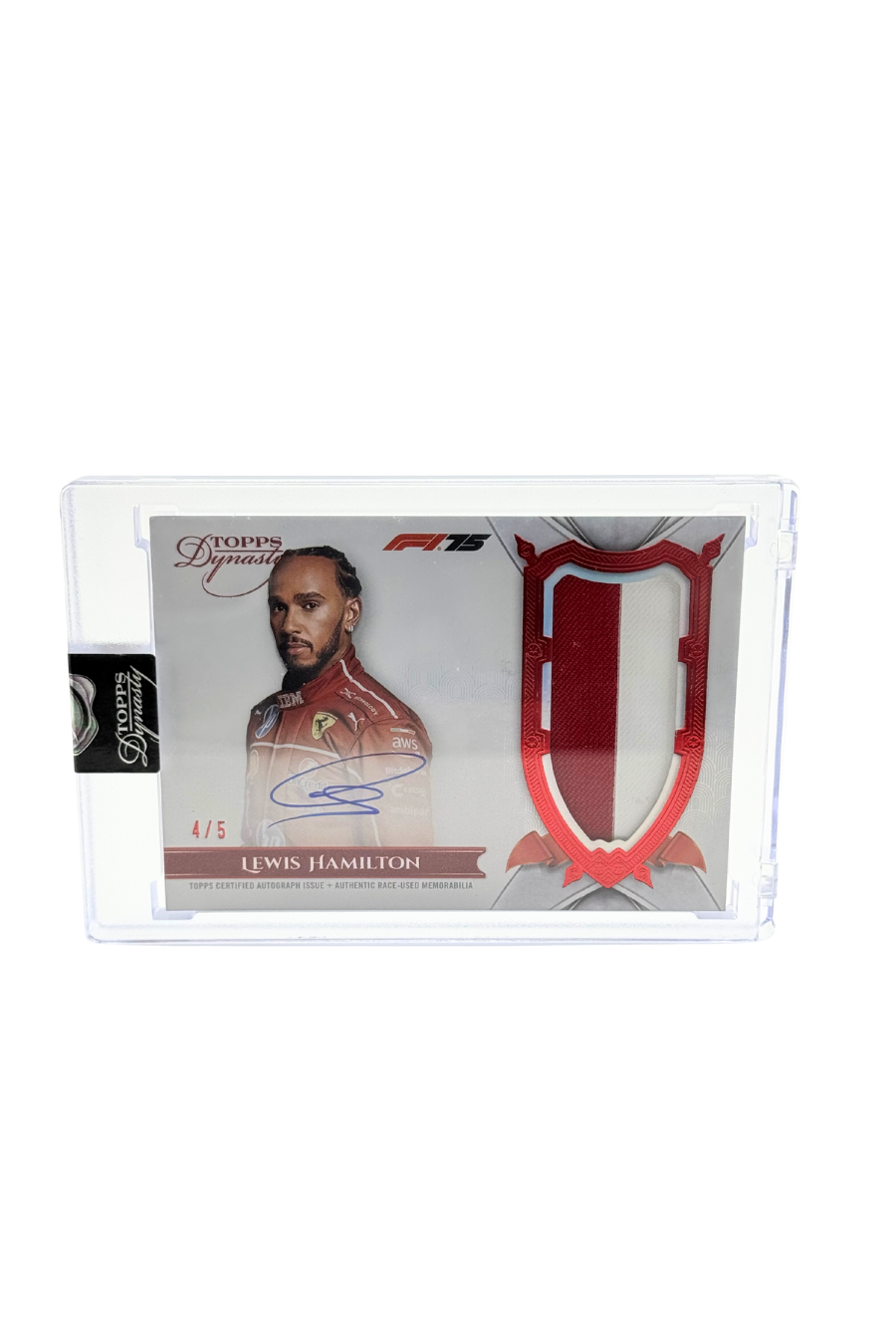 2025 Topps Dynasty Lewis Hamilton Patch Auto #4/5