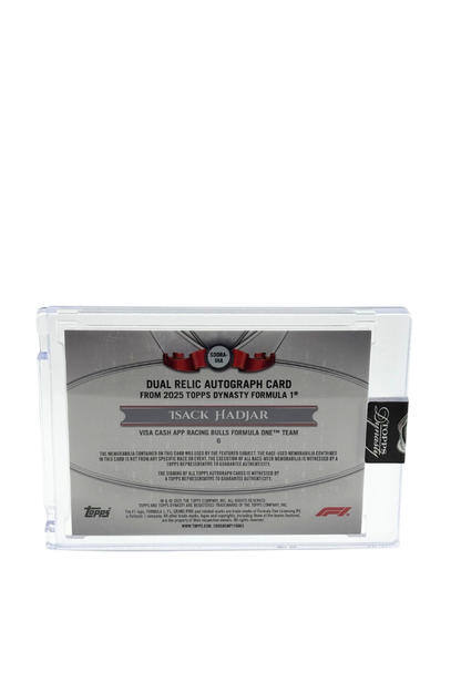 2025 Topps Dynasty Isack Hadjar Rookie Double Patch Auto #3/10