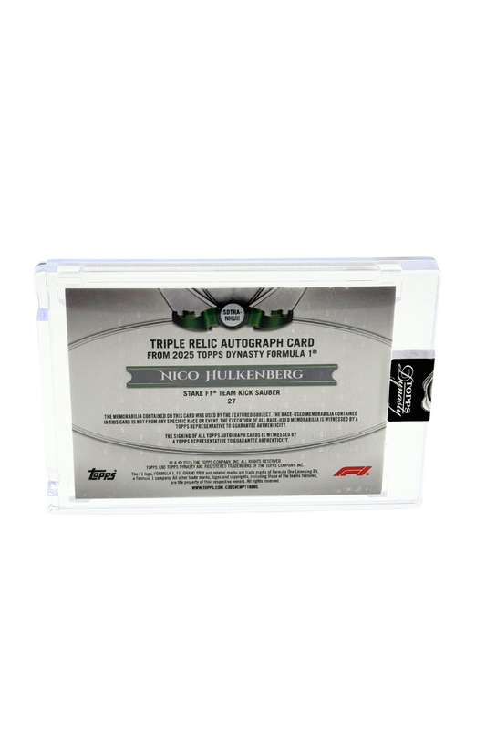 2025 Topps Dynasty Nico Hulkenberg Triple Patch Auto #1/2