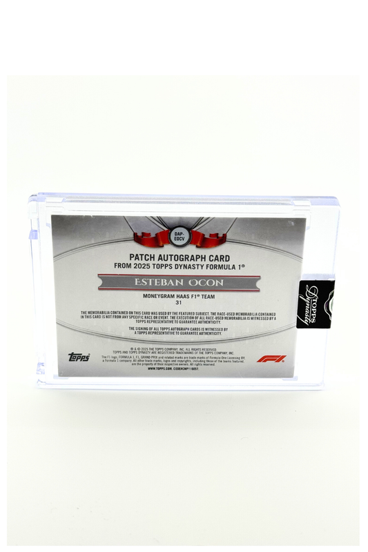 2025 Topps Dynasty Esteban Ocon Patch Auto #5/5