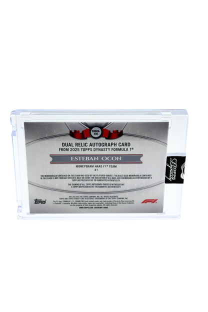 2025 Topps Dynasty Esteban Ocon Double Patch Auto #6/10