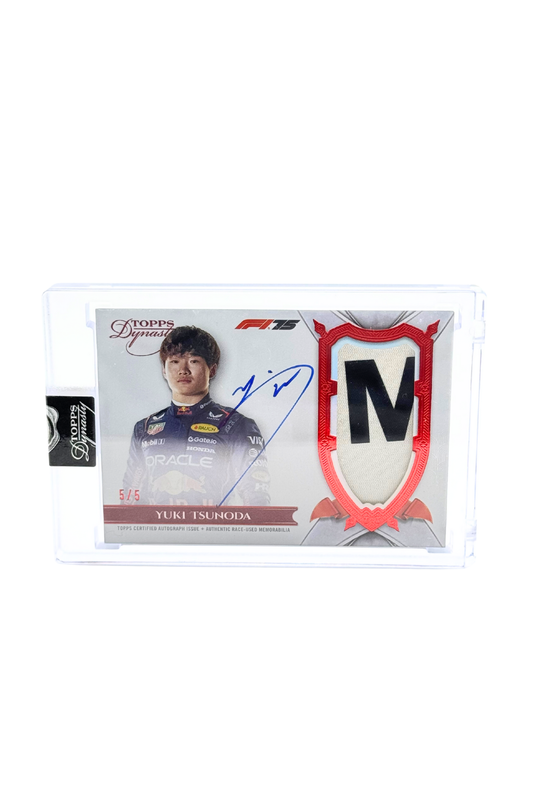 2025 Topps Dynasty Yuki Tsunoda Patch Auto #5/5