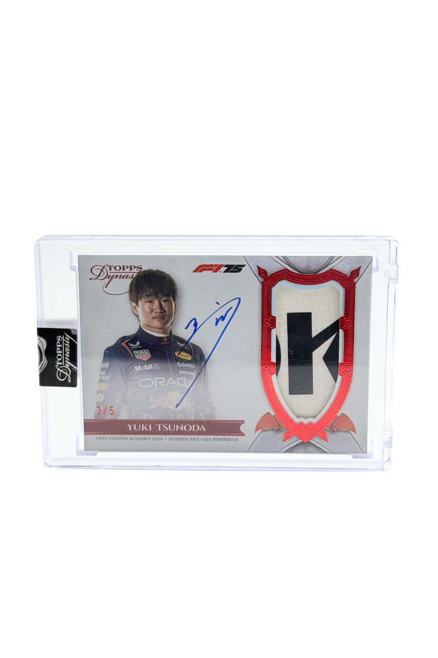 2025 Topps Dynasty Yuki Tsunoda Patch Auto #3/5