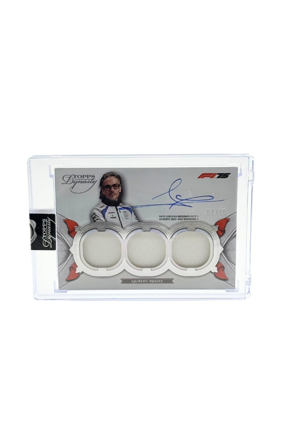 2025 Topps Dynasty Laurent Mekies Triple Patch Auto #1/10