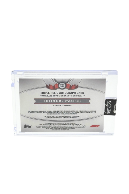 2025 Topps Dynasty Frederic Vasseur Triple Patch Auto #9/10
