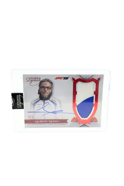 2025 Topps Dynasty Laurent Mekies Patch Auto #2/5