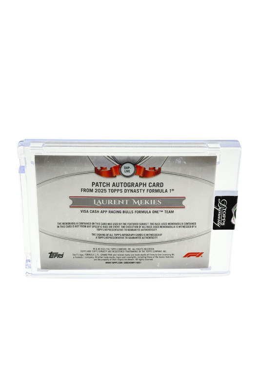 2025 Topps Dynasty Laurent Mekies Patch Auto #2/5