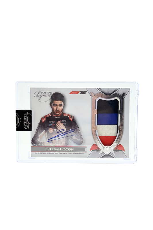 2025 Topps Dynasty Esteban Ocon Flag Patch Auto 1/2