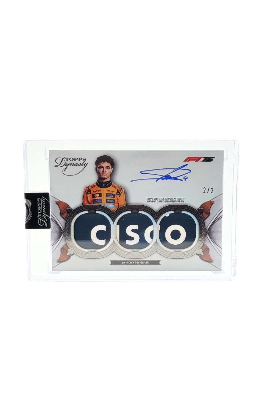 2025 Topps Dynasty Lando Norris Triple Patch Auto #2/2