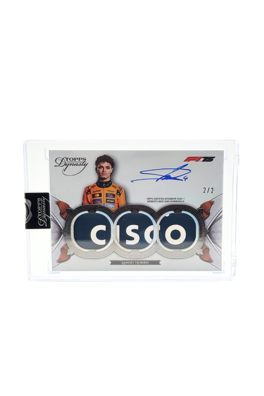 2025 Topps Dynasty Lando Norris Triple Patch Auto #2/2