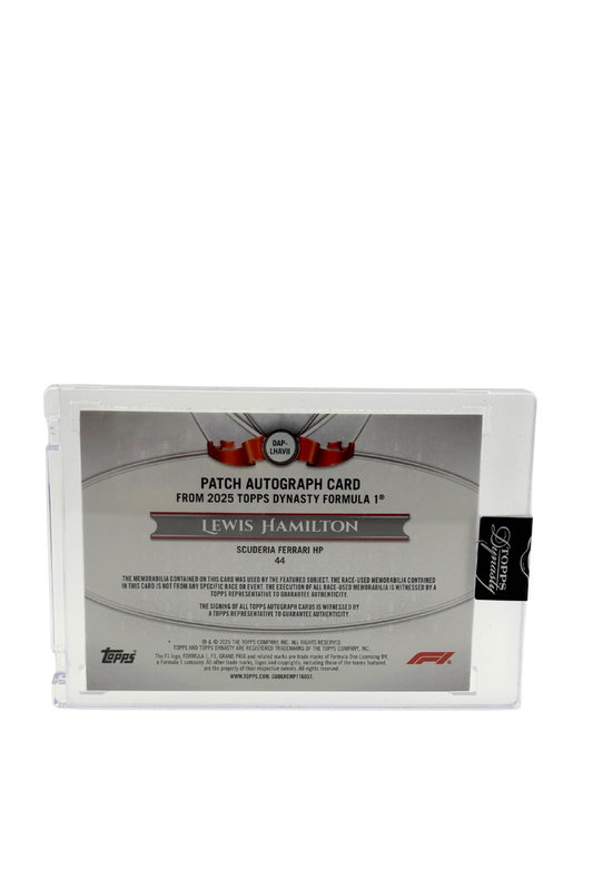 2025 Topps Dynasty Lewis Hamilton Patch Auto #1/5