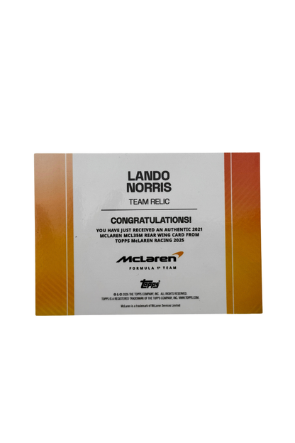 2026 McLaren Formula 1 Team Lando Norris 1/1 Car Reclic