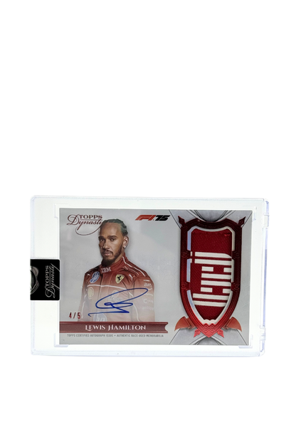 2025 Topps Dynasty Lewis Hamilton Patch Auto #4/5