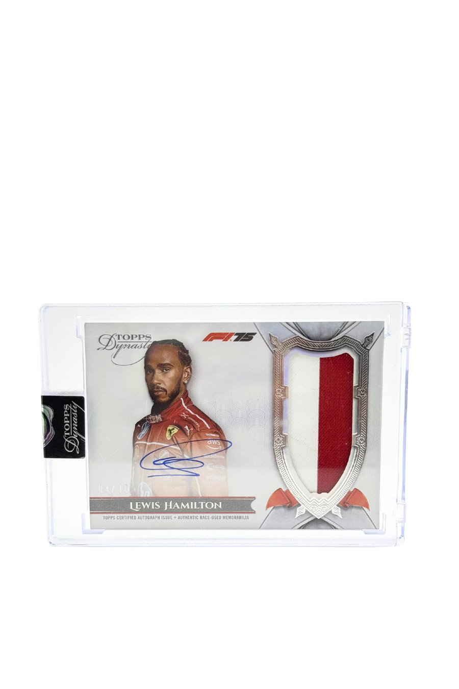 2025 Topps Dynasty Lewis Hamilton Patch Auto #4/10