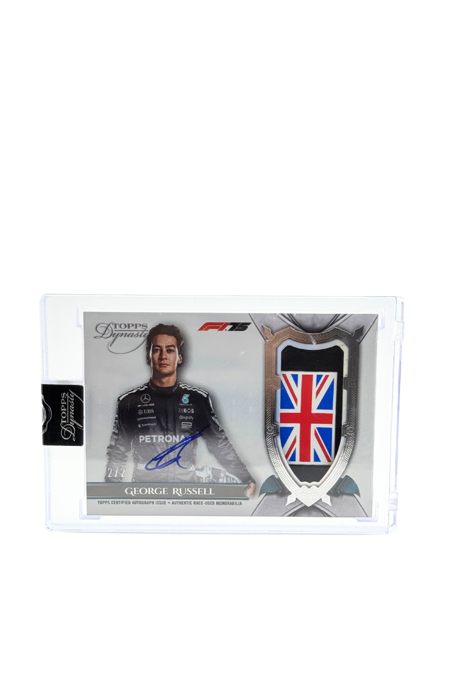 2025 Topps Dynasty George Russell Flag Patch Auto #2/2