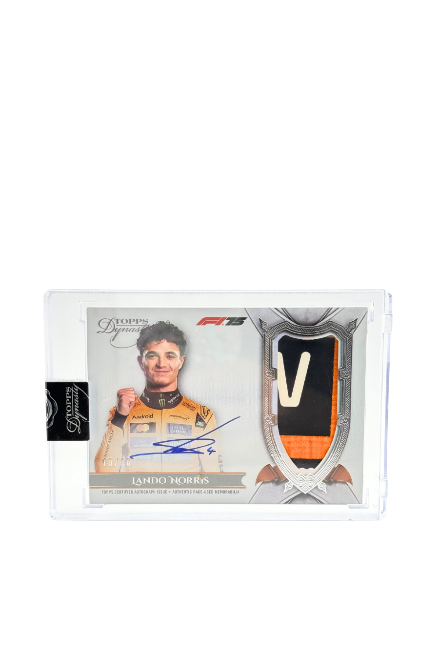 2025 Topps Dynasty Lando Norris Patch Auto #10/10
