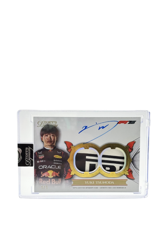 2025 Topps Dynasty Yuki Tsunoda Double Patch Auto #1/1