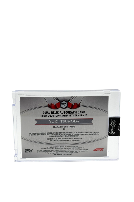 2025 Topps Dynasty Yuki Tsunoda Double Patch Auto #1/1