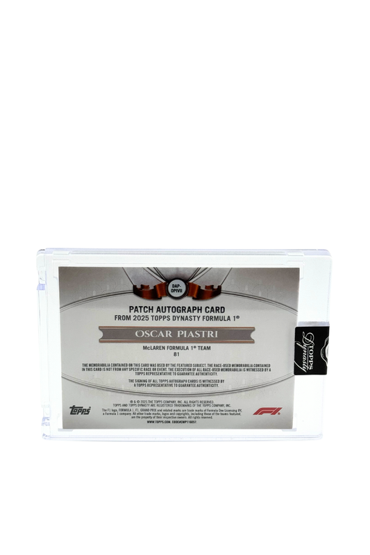 2025 Topps Dynasty Oscar Piastri Patch Auto #1/5