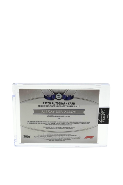 2025 Topps Dynasty Alex Albon Patch Auto #4/5