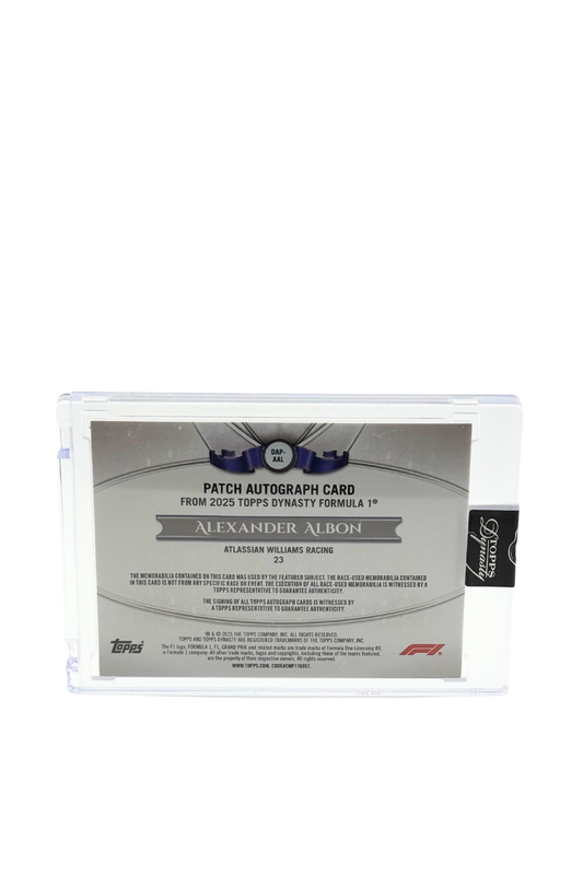 2025 Topps Dynasty Alex Albon Patch Auto #4/5