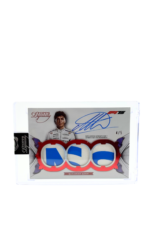 2025 Topps Dynasty Alex Albon Triple Patch Auto #4/5
