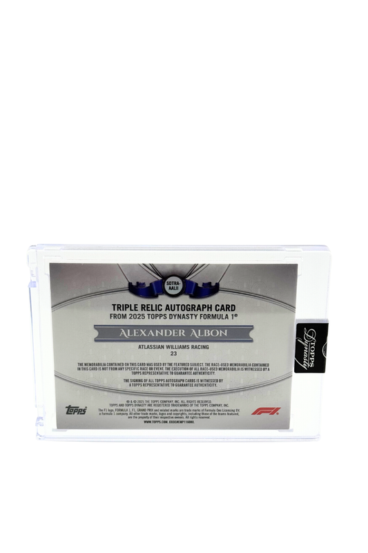 2025 Topps Dynasty Alex Albon Triple Patch Auto #4/5