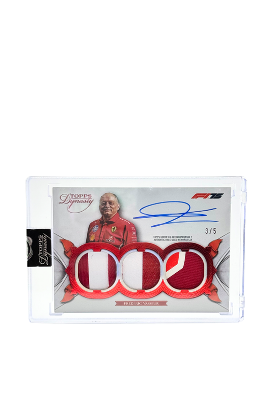 2025 Topps Dynasty Frederic Vasseur Triple Patch Auto #3/5