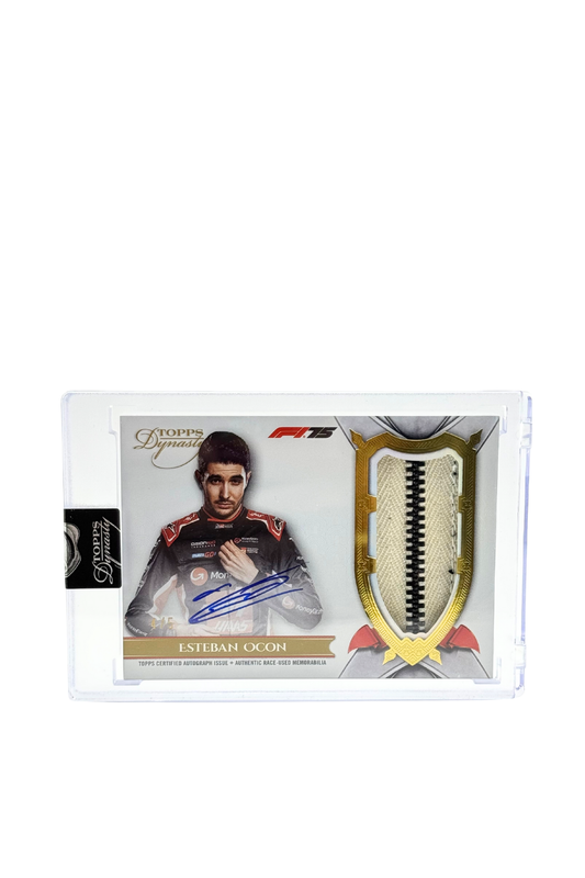 2025 Topps Dynasty Esteban Ocon Zipper Patch Auto #4/5