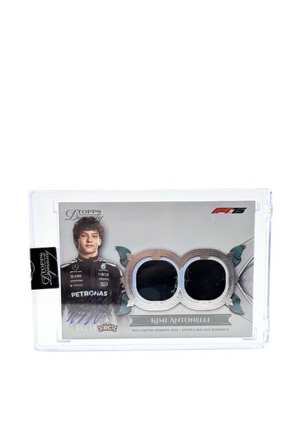 2025 Topps Dynasty Kimi Antonelli Rookie Double Patch Auto #6/10