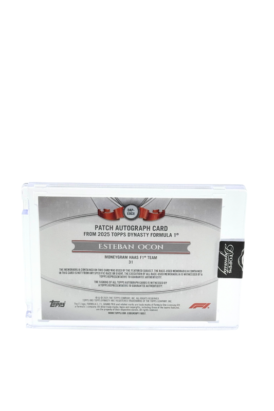 2025 Topps Dynasty Esteban Ocon Patch Auto #2/5