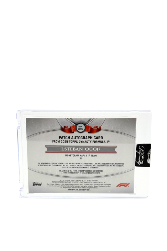 2025 Topps Dynasty Esteban Ocon Patch Auto #2/10