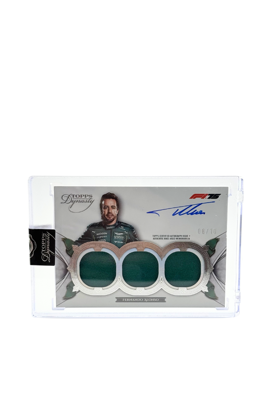2025 Topps Dynasty Fernando Alonso Triple Patch Auto #8/10