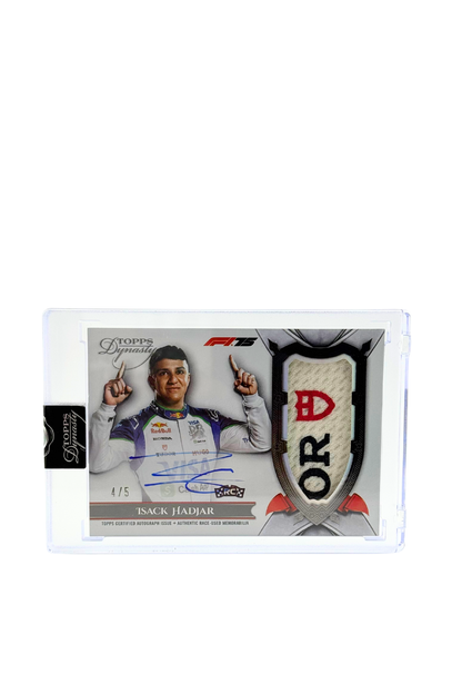 2025 Topps Dynasty Isack Hadjar Rookie Patch Auto #4/5