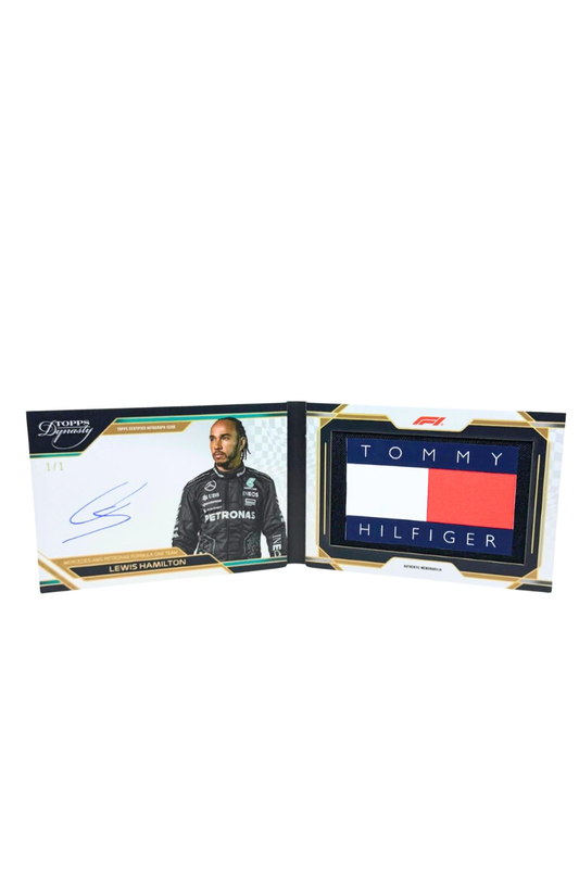 2024 Topps Dynasty Lewis Hamilton Booklet Patch Auto #1/1