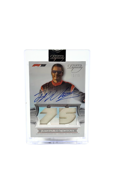 2025 Topps Dynasty Juan Pablo Montoya Patch Auto #10/10