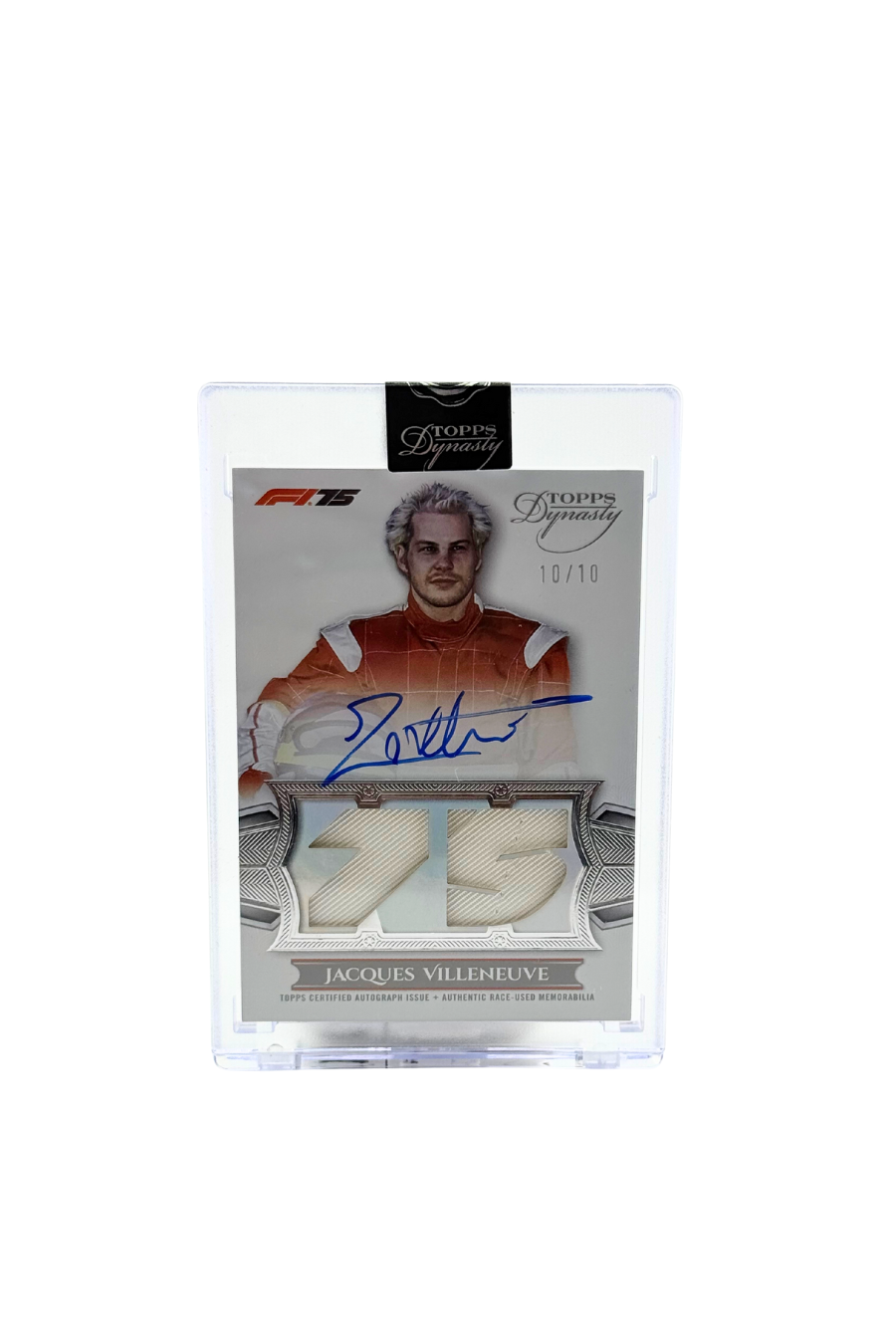 2025 Topps Dynasty Jacques Villeneuve Patch Auto #10/10