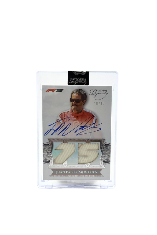 2025 Topps Dynasty Juan Pablo Montoya Patch Auto #10/10