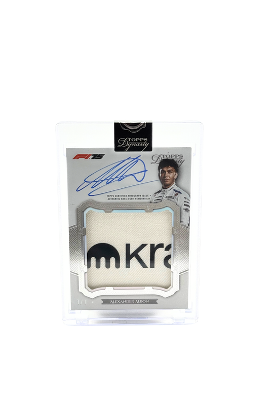 2025 Topps Dynasty Alex Albon Jumbo Patch Auto #1/1