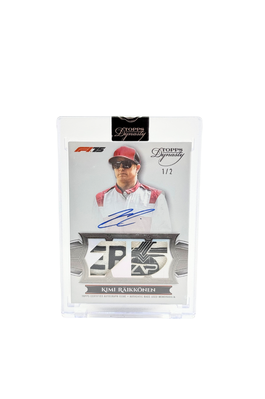2025 Topps Dynasty Kimi Raikkonen Patch Auto #1/2