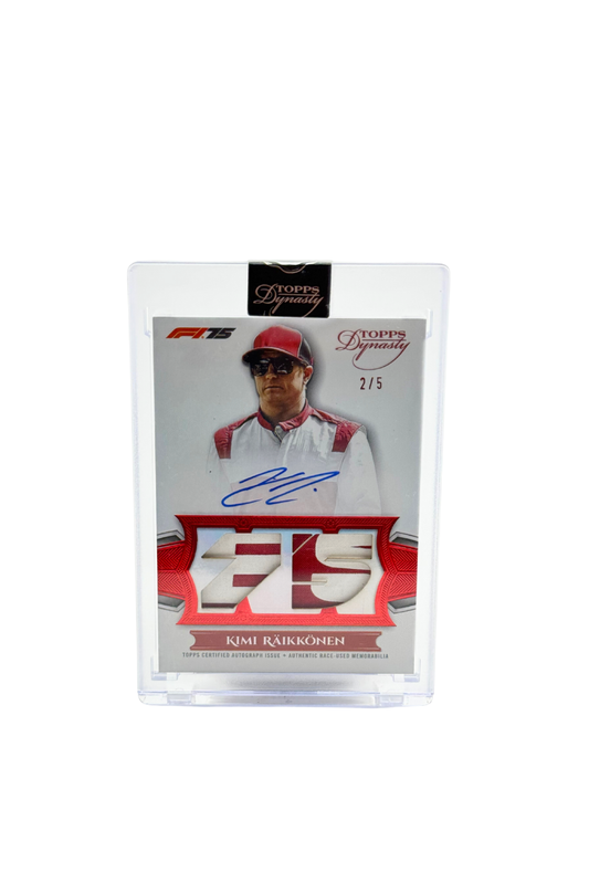 2025 Topps Dynasty Kimi Raikkonen Patch Auto #2/5
