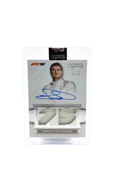 2025 Topps Dynasty David Coulthard Double Patch Auto #9/10