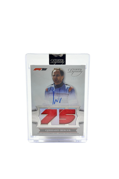 2025 Topps Dynasty Gerhard Berger Double Patch Auto #5/10