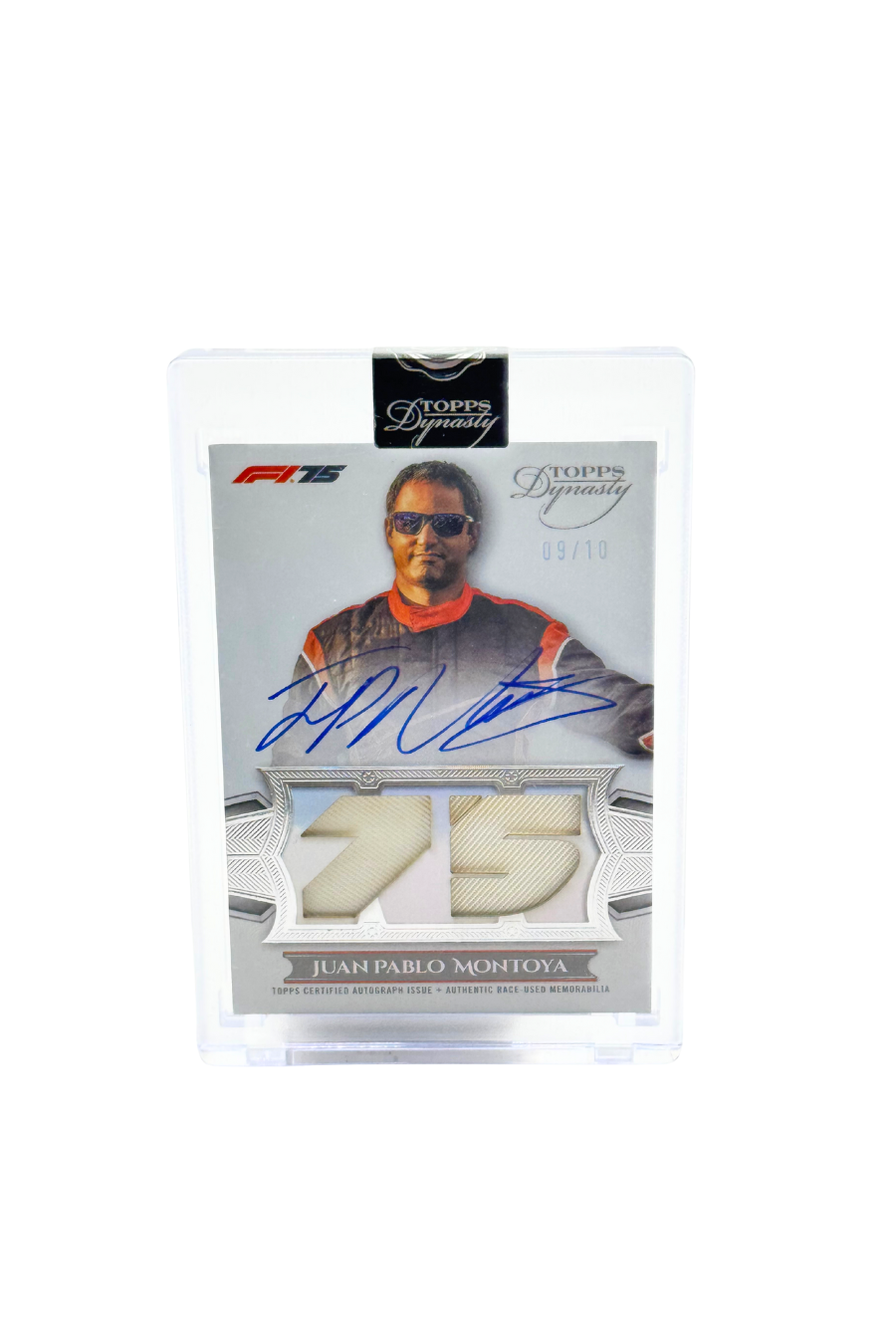2025 Topps Dynasty Juan Pablo Montoya Double Patch Auto #9/10