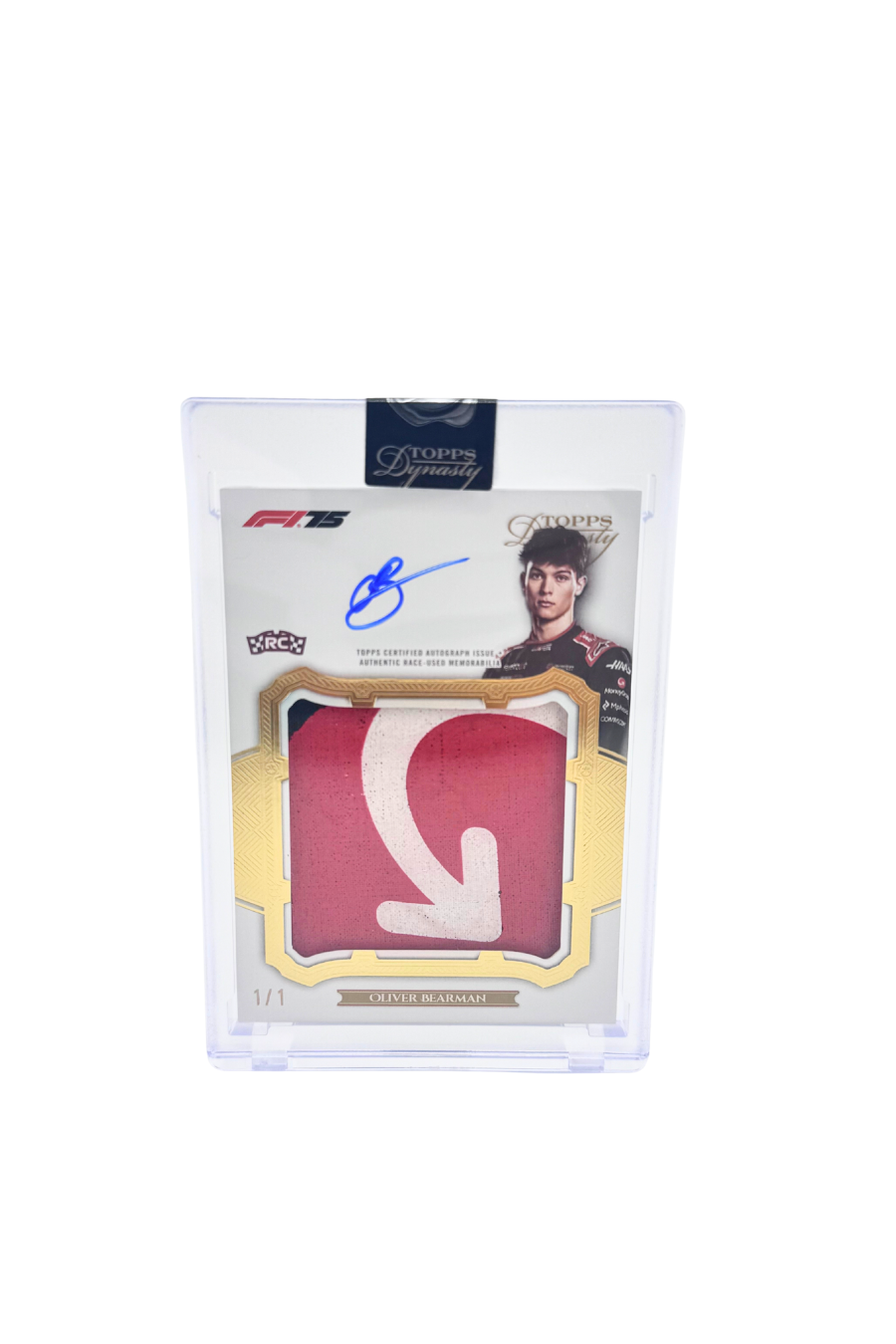 2025 Topps Dynasty Oliver Bearman Jumbo Patch Auto #1/1