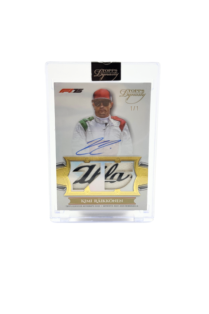 2025 Topps Dynasty Kimi Raikkonen Double Patch Auto #1/1