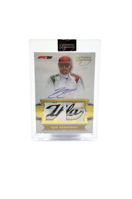 2025 Topps Dynasty Kimi Raikkonen Double Patch Auto #1/1